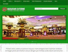 Tablet Screenshot of maharanicatering.com